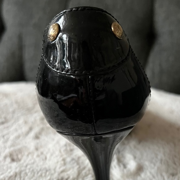 Burberry nova check canvas/black patent leather kitten heels size EU39/US7 - Picture 3 of 5